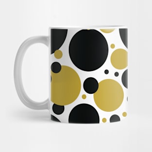 Black and Gold Circles Seamless Pattern 047#001 Mug